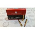 20 CARTOUCHES RWS 9.3X74R 247GR POINTE CONE