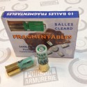 10 CARTOUCHES CLEARD FRAGMENTABLES