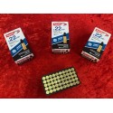 50 cartouches AGUILA 22LR SUBSONIQUE HP 38grains