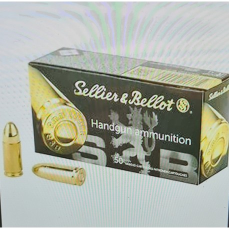 50 cartouches sellier bellot 9mm fmj