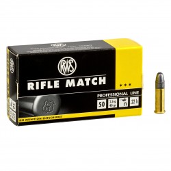 50 cartouches RWS 22LR RIFLE MATCH