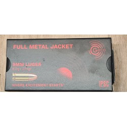 500 cartouches GECO 124grains FMJ 9para