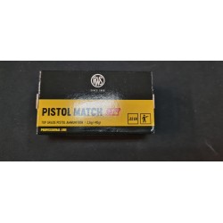 50 cartouches RWS pistol match SR 22lr 40 grains