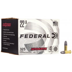325 cartouches FEDERAL 40grains 22lr