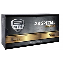 500 cartouches MFS 38SP 158gr fmj