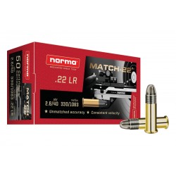 500 cartouches NORMA MATCH 22LR 40gr nr