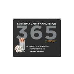 20 cartouches SIG 365 V CROWN CAL 9PARA 115Gr