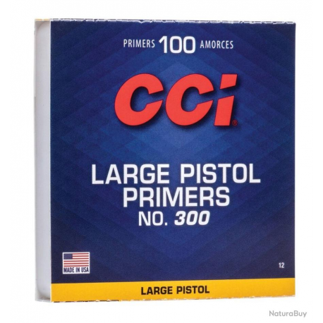 100 AMORCE CCI LARGE PISTOL NUMERO 300