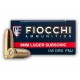 50 Cartouches Fiocchi classique c/9 Luger subsonic fmj 158 grs