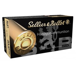 50 cartouches sellier bellot 44magnum flat nose