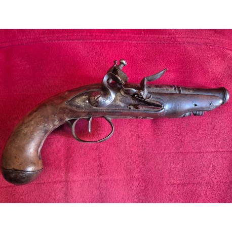 Pistolet de voyage a silex XVIII éme
